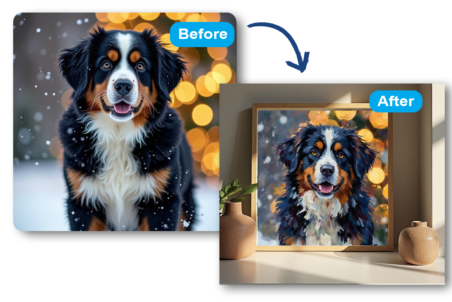 Example of a photo transformed into art